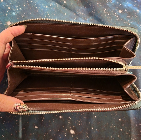 SOLD Coach Handbag & Matching Wallet (green) - Picture 10 of 14